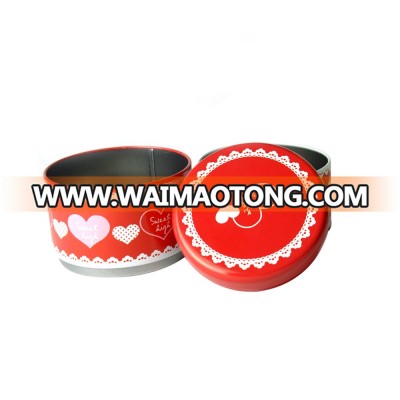 food grade customized candy package empty metal tin box oval shape candy tin can for food wholesale